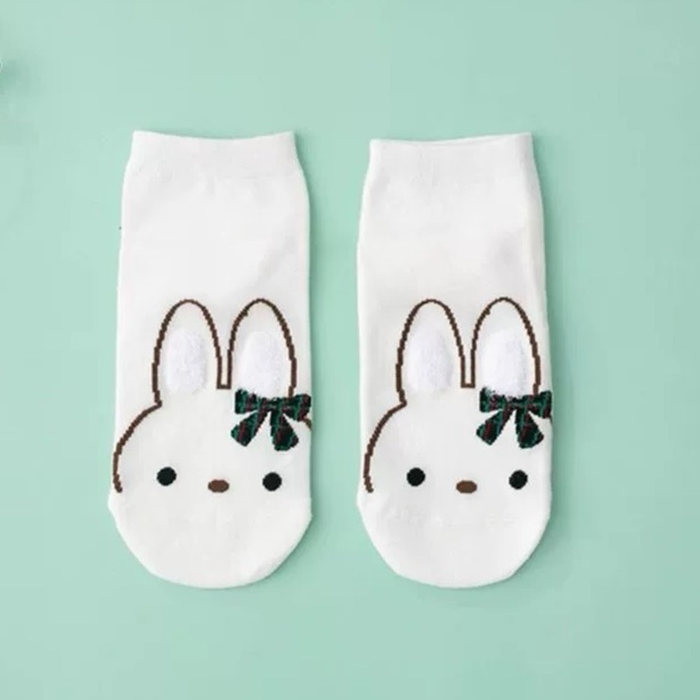 Cute White Bunny Socks